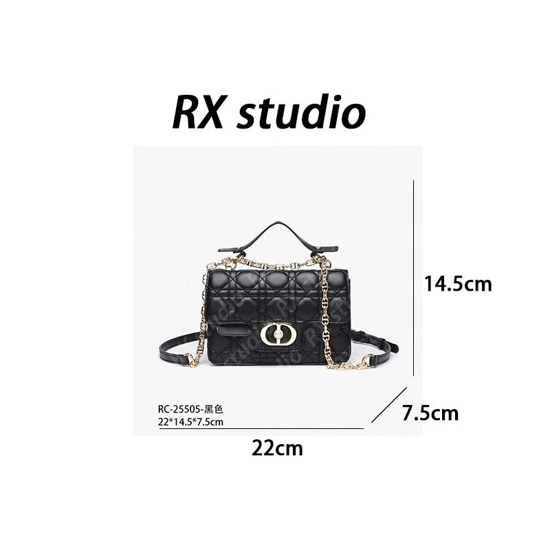 【南沙瑞熙】RC-25505-黑色-轻奢小众设计感时尚百搭女士包包