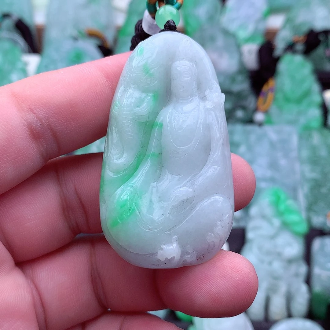 翡翠未镶嵌吊坠(不含链)