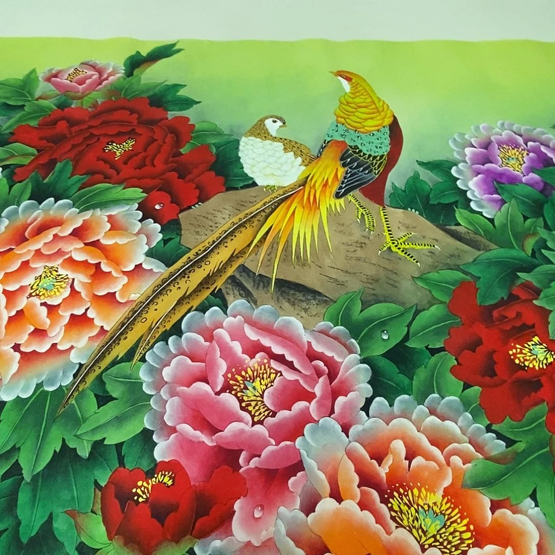 国画中国牡丹手绘
