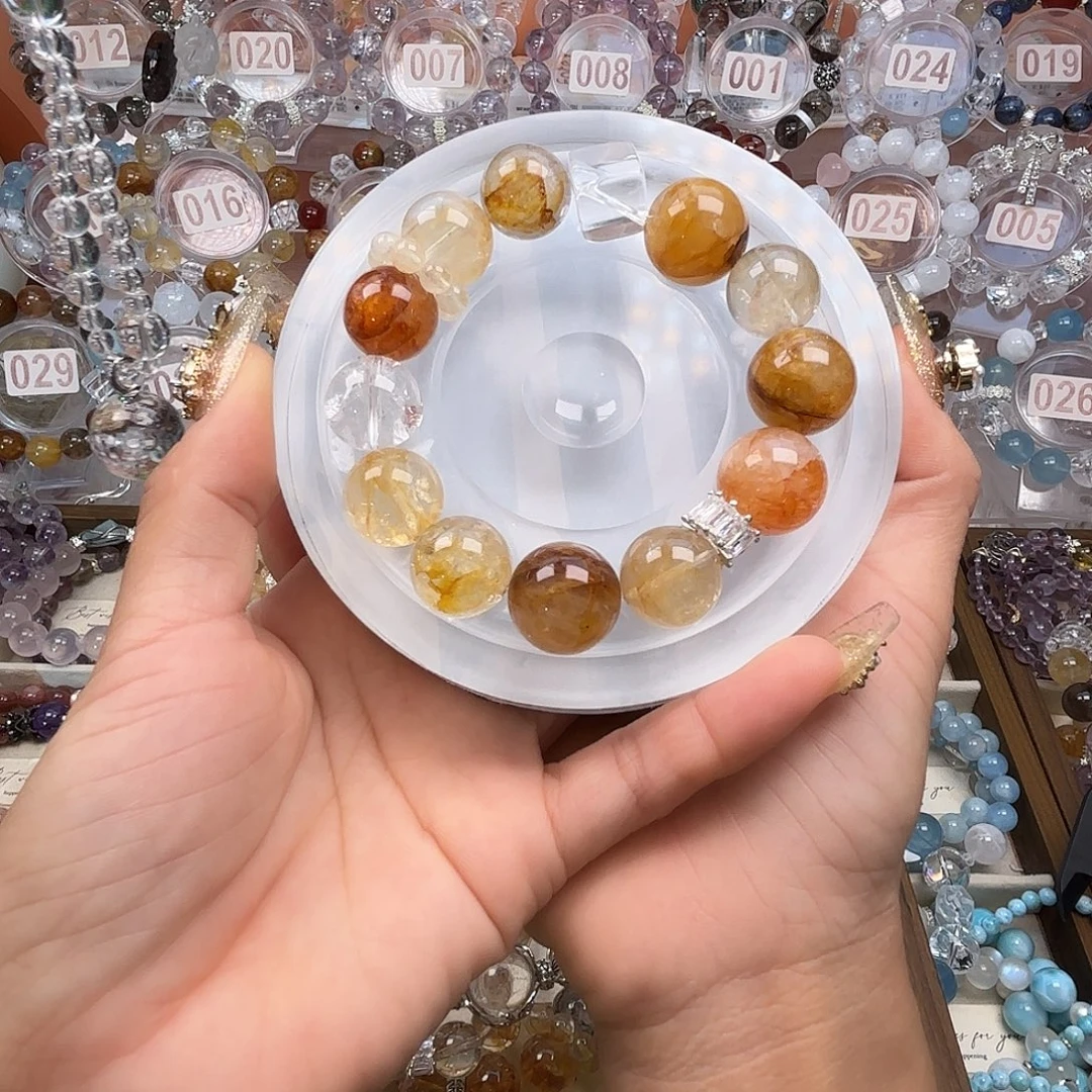 银S925镶嵌水晶手链