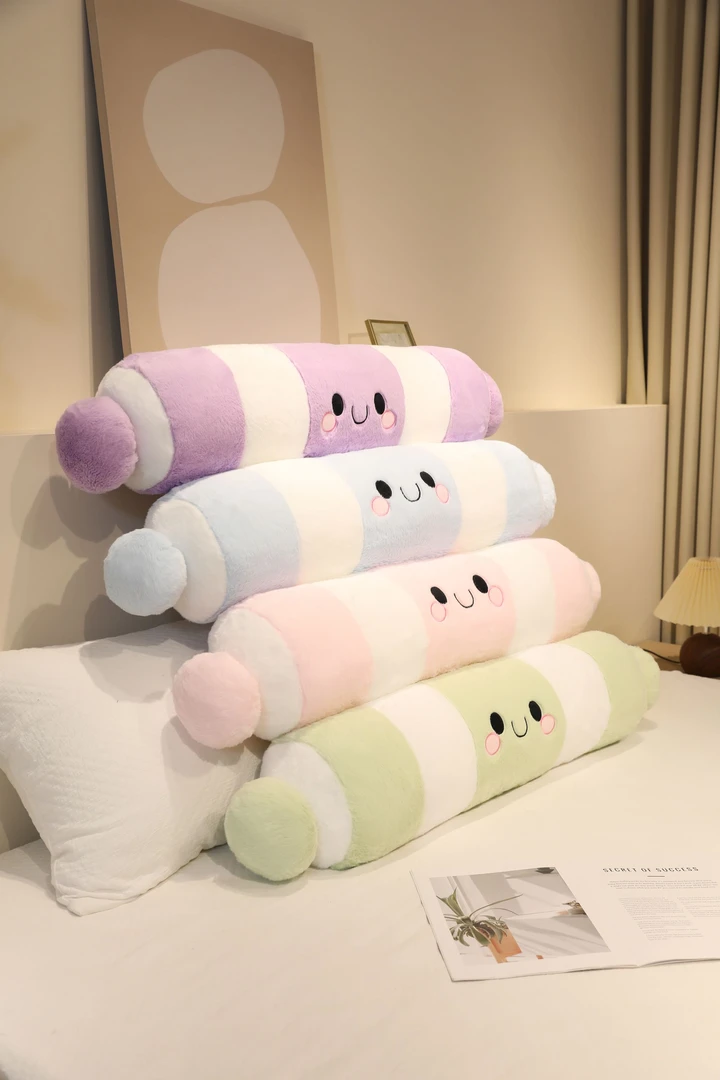 马卡龙奶糖抱枕可爱抱枕长条枕睡觉床上侧睡靠枕床头靠垫少女shq