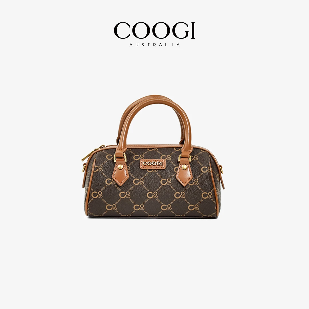 COOGI女包复古老花小号单肩包女2025夏季新款时尚百搭通勤斜跨包