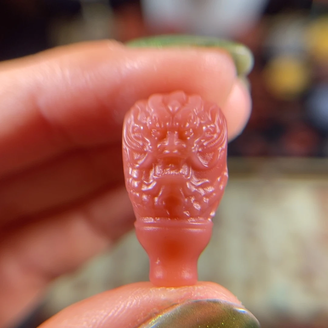 玛瑙/玉髓盐源 龙 三通未镶嵌