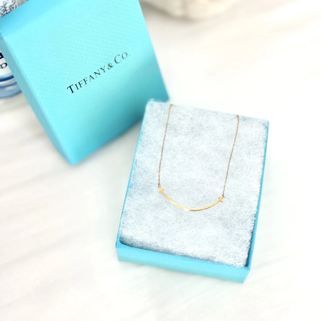 99新 Tiffany & Co./蒂芙尼 蒂芙尼/笑脸/项链/百搭/黄金配色/