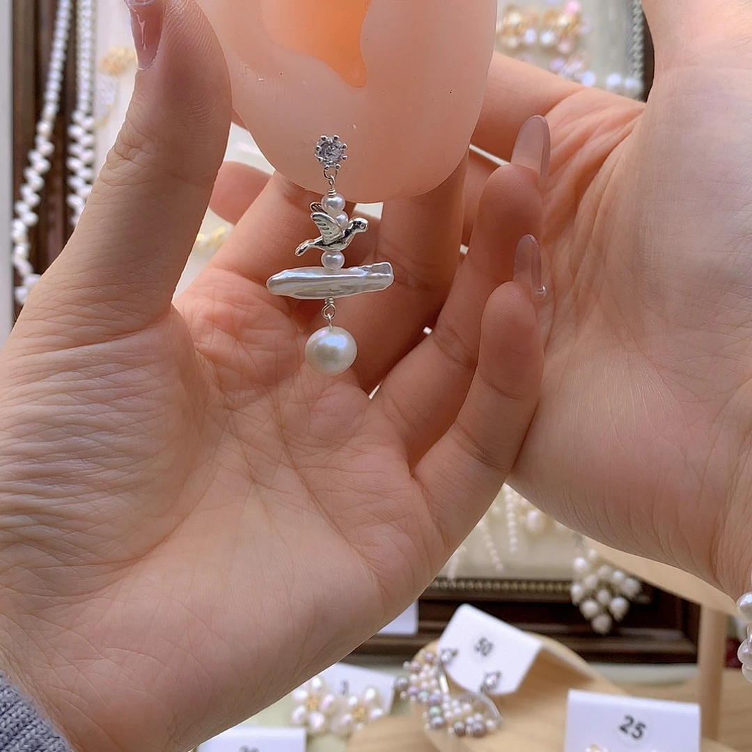 未镶嵌耳饰淡水珍珠