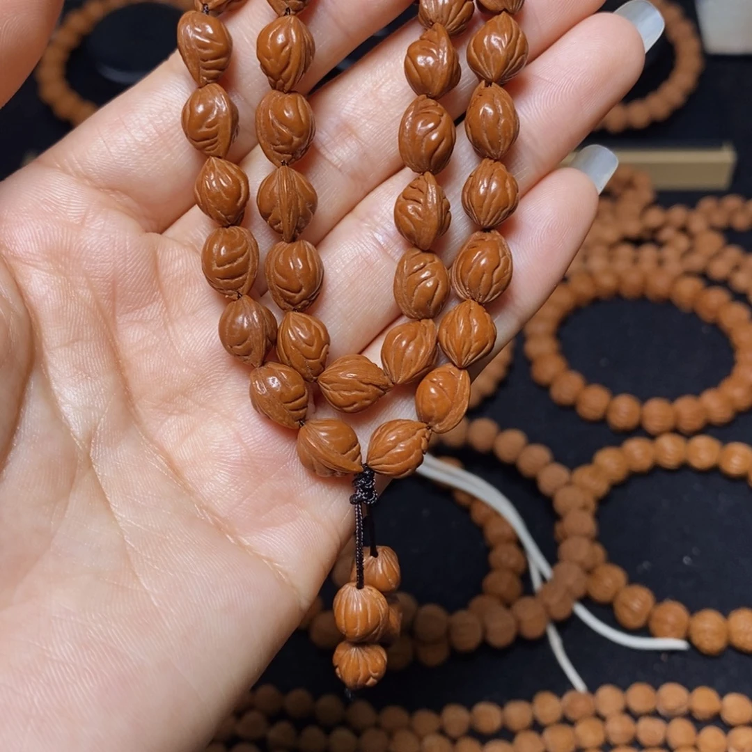 烟***客手串桃核秦岭文玩桃核手持