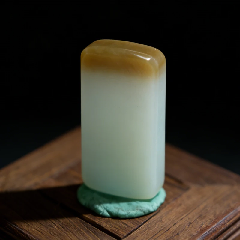 lot46 和田玉糖白平安无事牌/QG51219-183731 保利山东