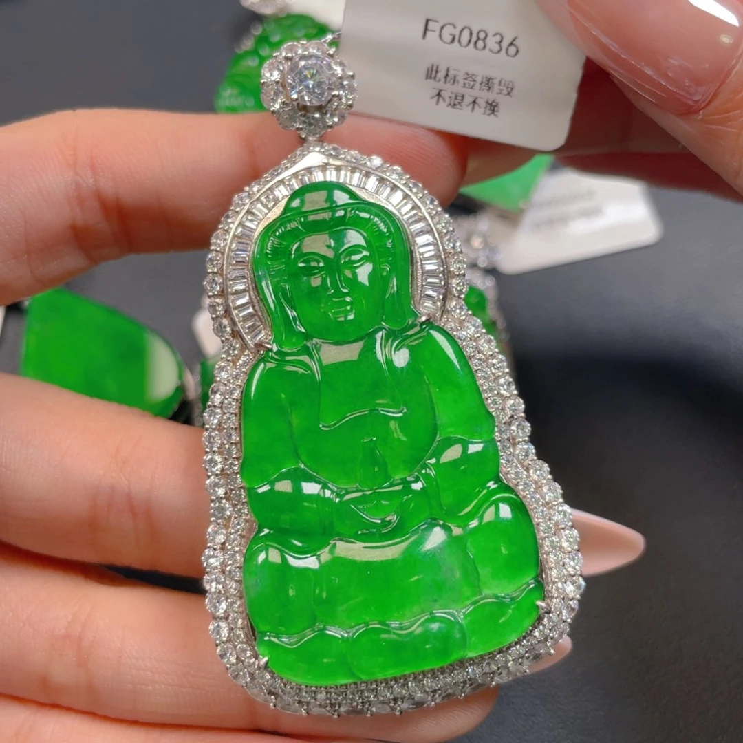 【闪购商品】颈饰银S925镶嵌翡翠翡翠