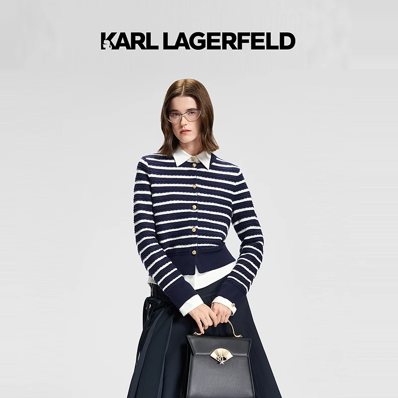 【官方】KARL LAGERFELD卡尔拉格斐2025春季新款长袖开衫M21E2306