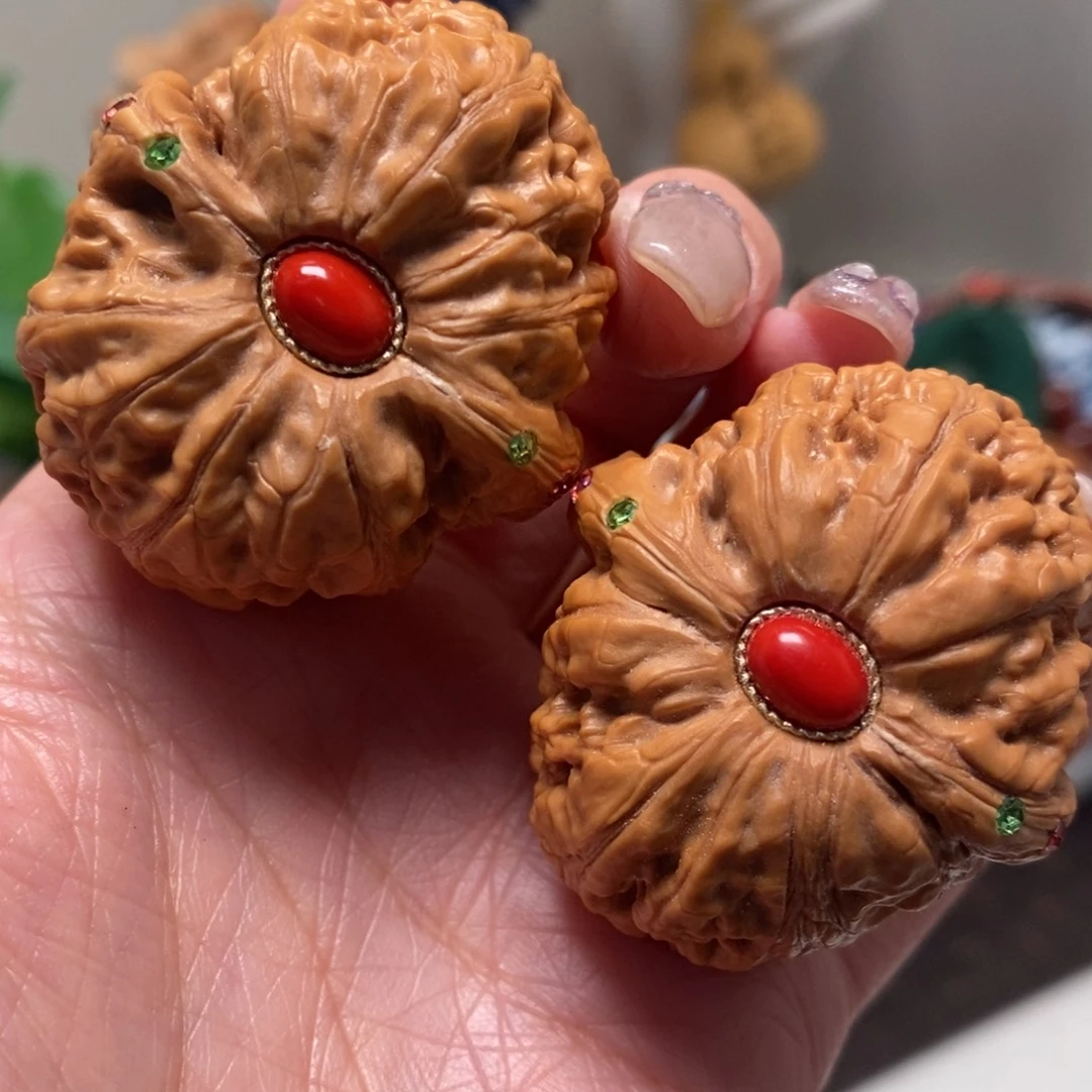 崔***导文玩核桃把件平谷元宝