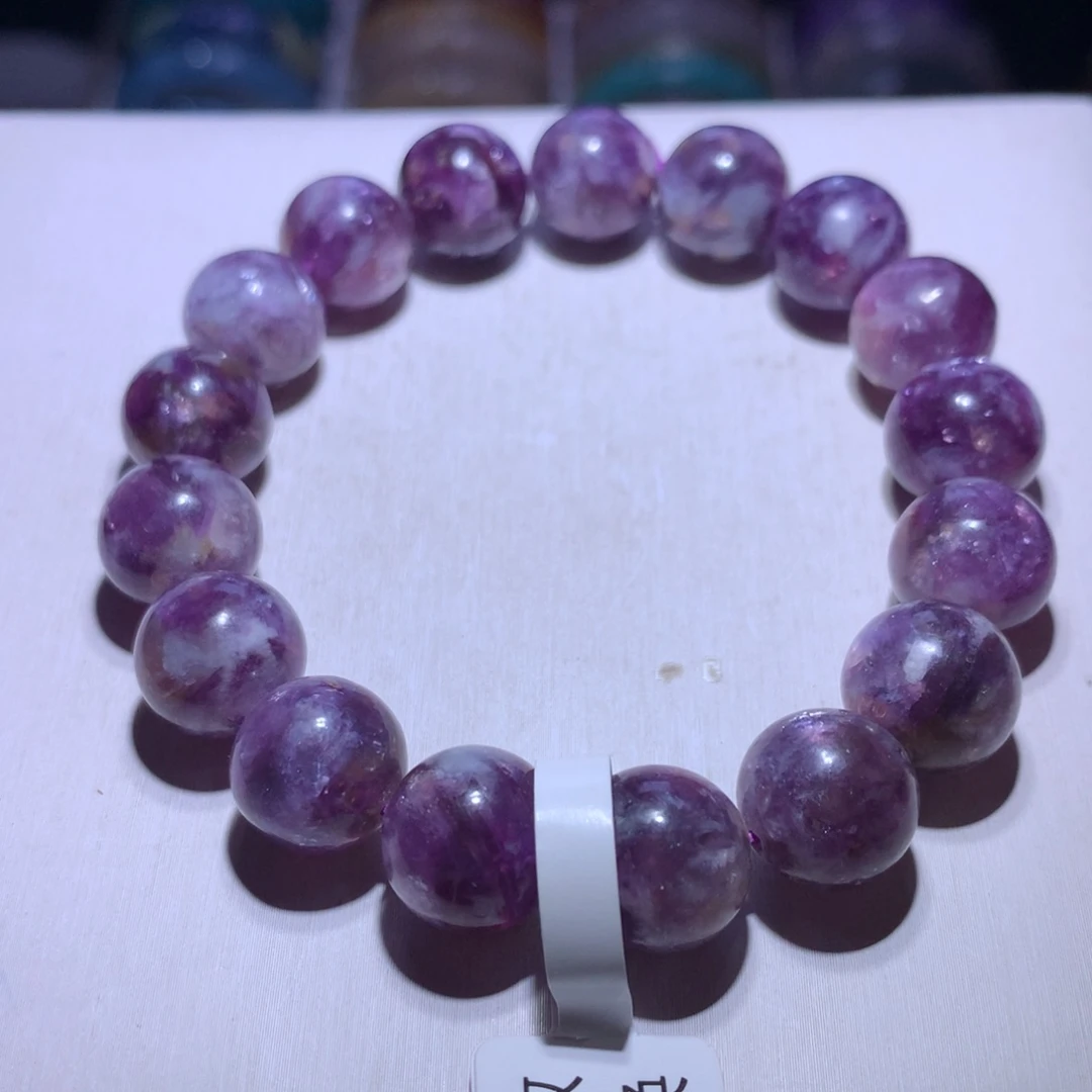 银S925镶嵌手串水晶紫祖母12.6m
