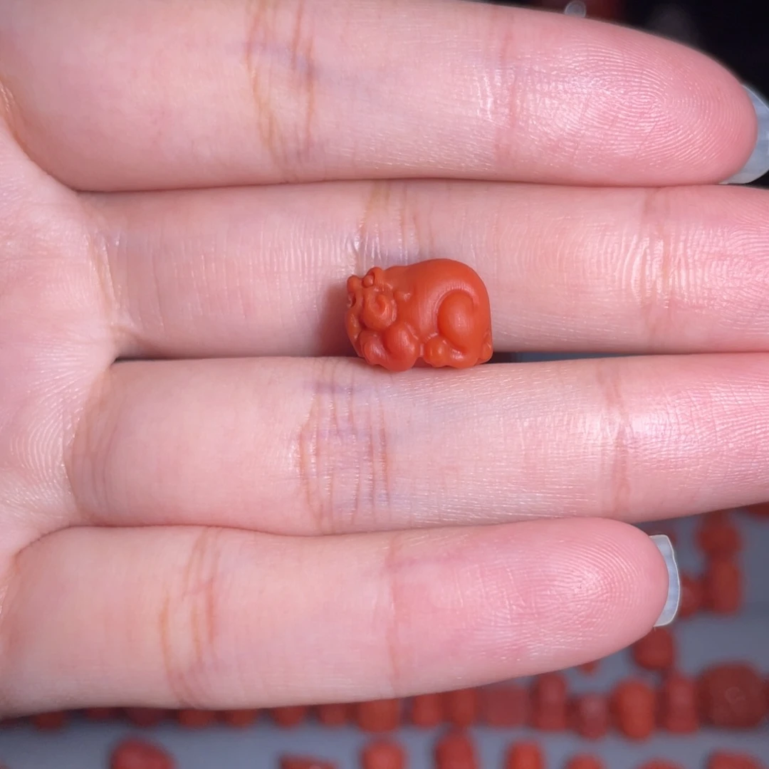 南红玛瑙未镶嵌貔貅9mm