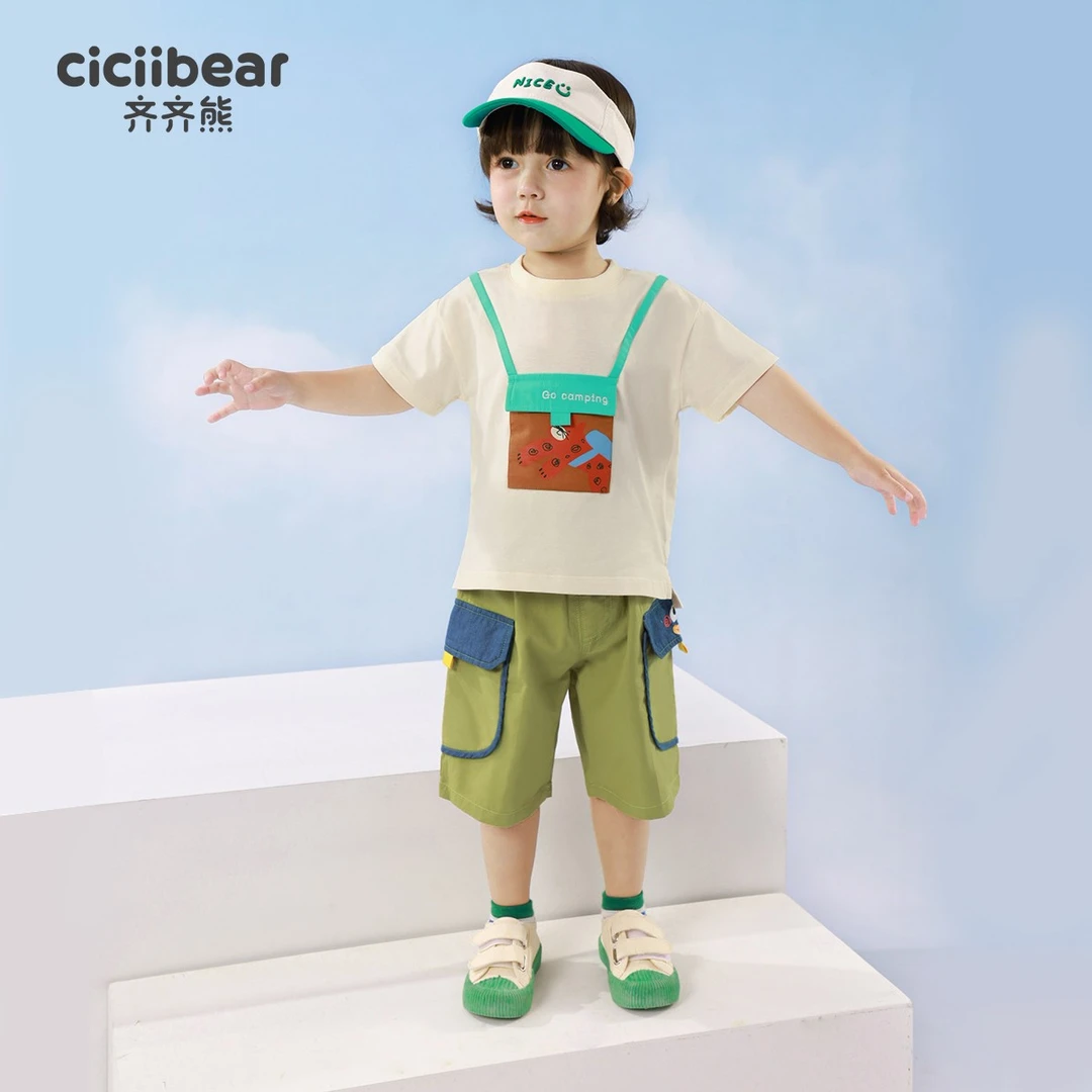 男女童半袖纯棉婴儿上衣儿童短袖T恤薄Q100483