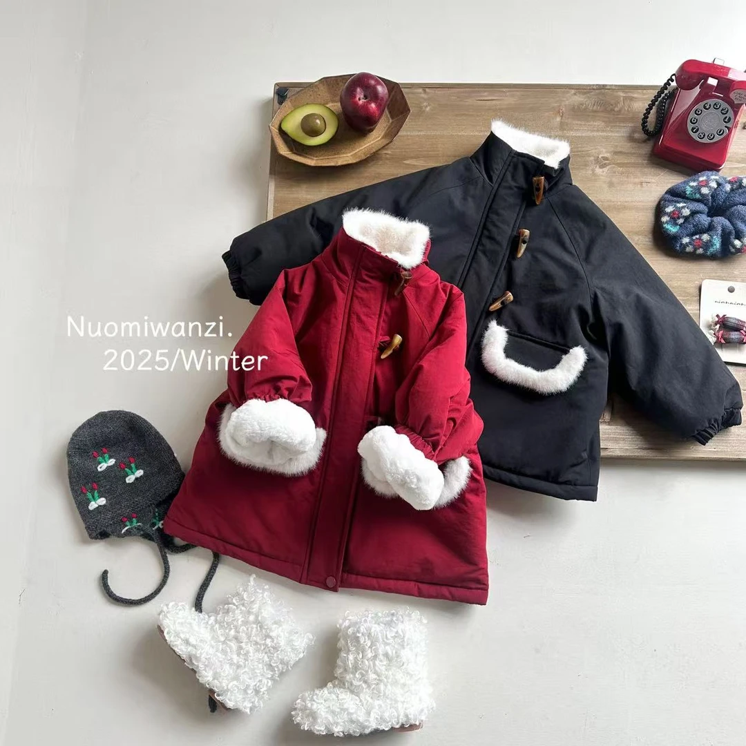 【奶油夹心】儿童保暖轻便棉服围脖外套（年款）WZJ-26855【汉服】