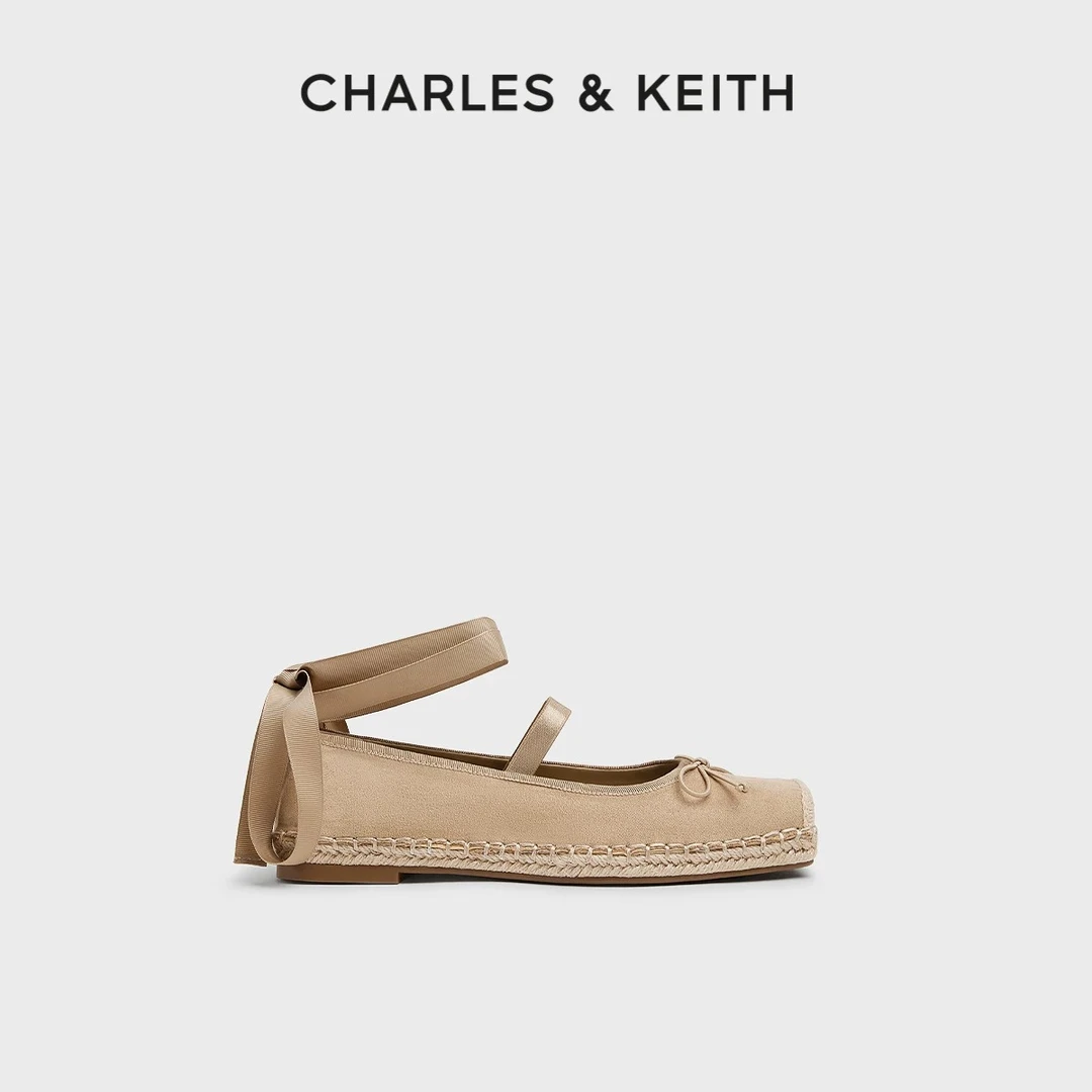 CHARLES & KEITH方头绑带芭蕾舞女鞋玛丽珍两穿单鞋CK1-70920197