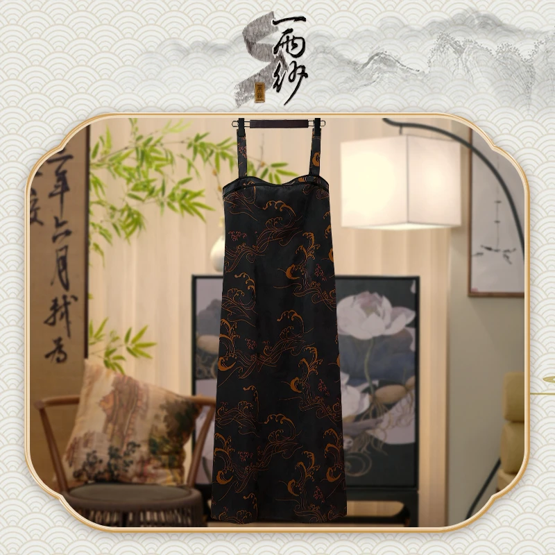 【唐代仕女抹胸吊带裙●金浪】253039桑蚕丝湖丝香宝罗香云纱45