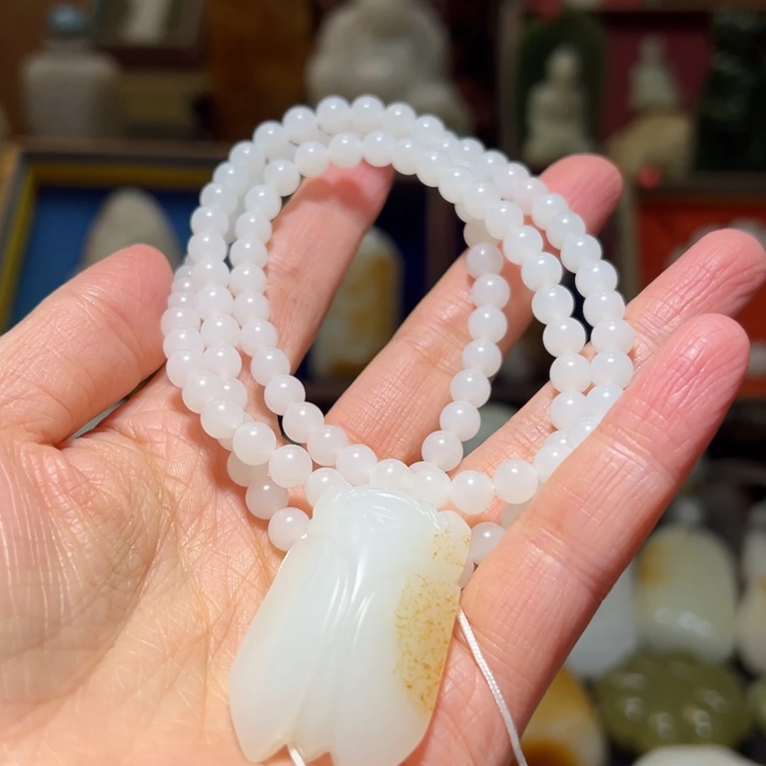 奇***锵和田玉未镶嵌挂件