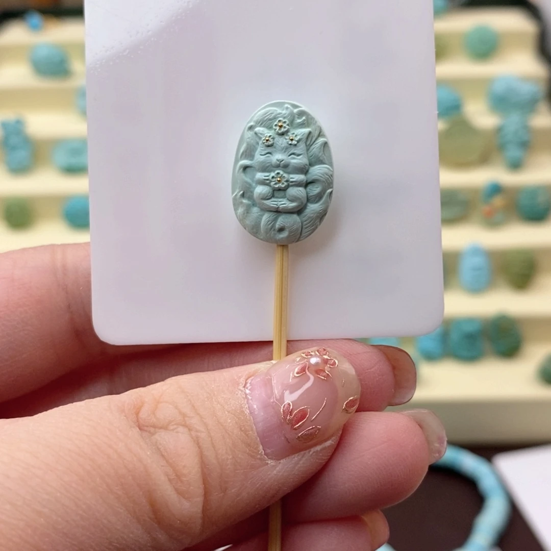 绿松石珠宝奇石未镶嵌