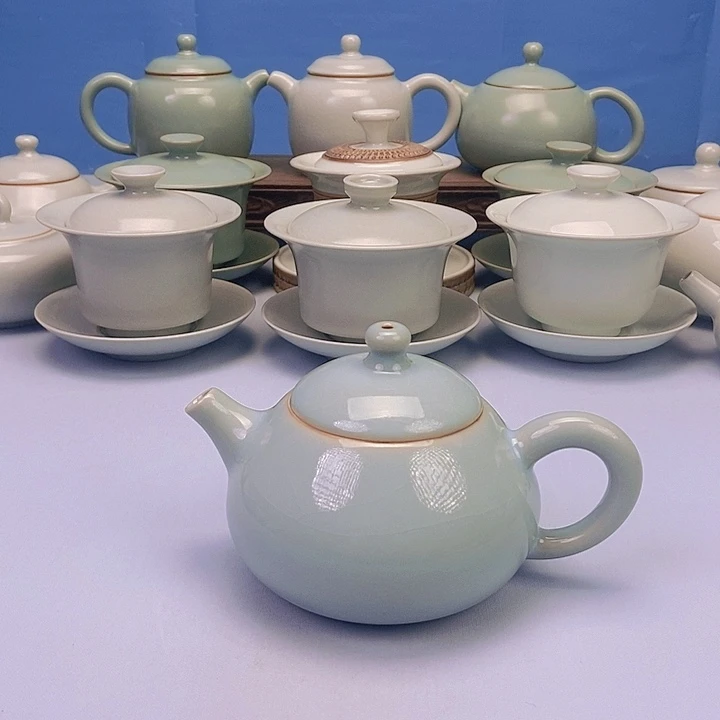 壶天蓝梨壶原矿原釉原产地