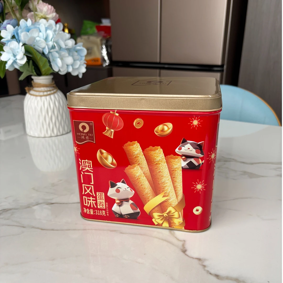 澳门风味蛋卷318克一盒