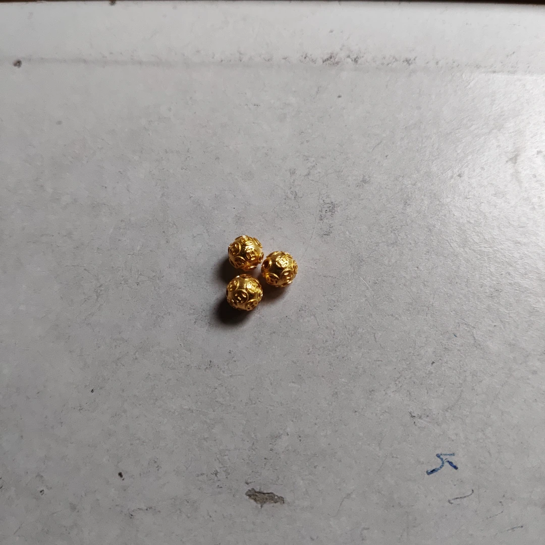 金元宝足金999貔貅珠子首饰