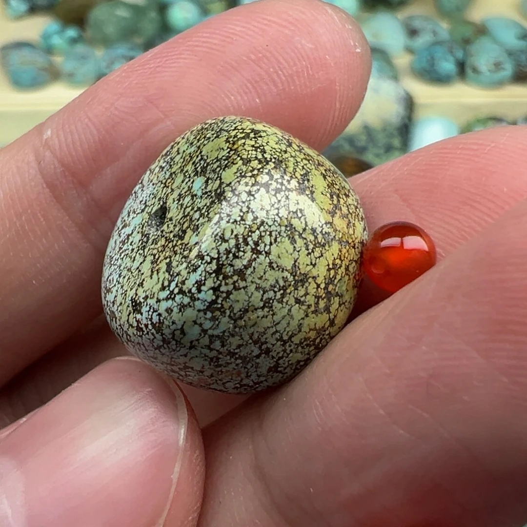 南红玛瑙配饰未镶嵌平*心