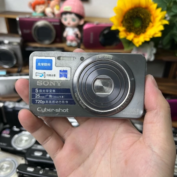 95新 Sony/索尼 索尼w570无闪光灯复古出片送相机包