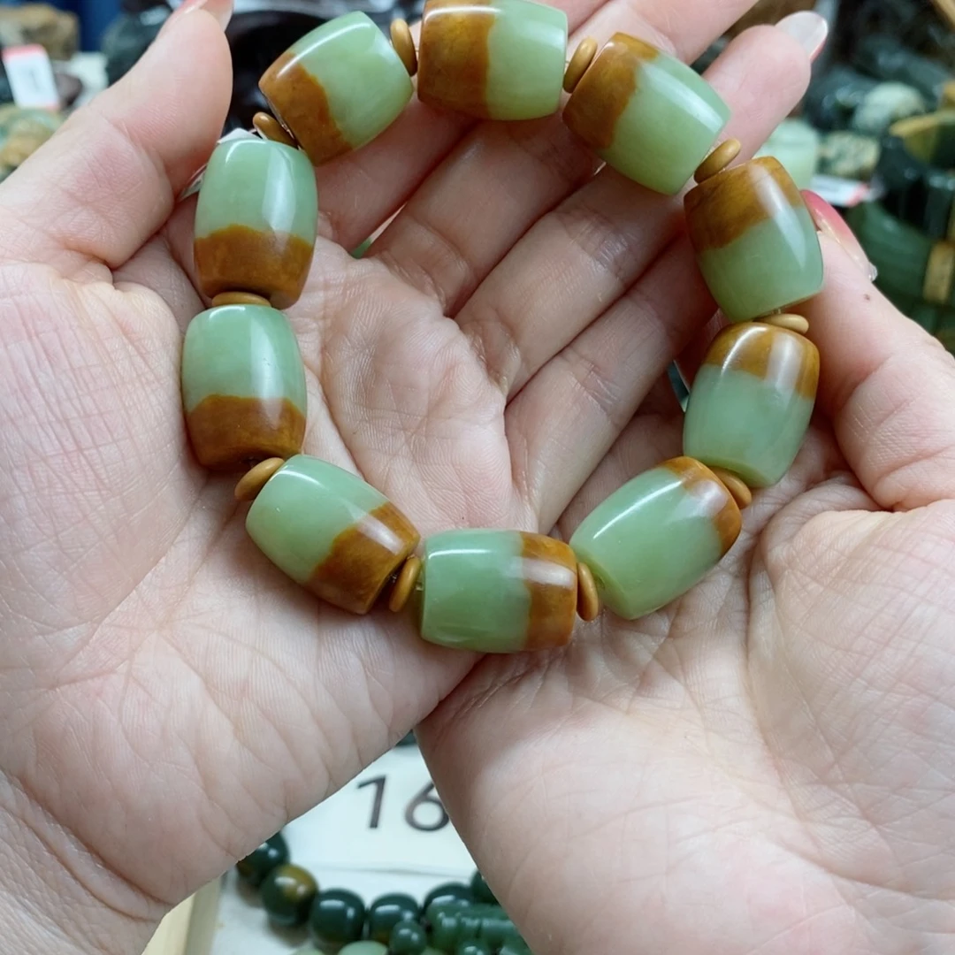 透闪石质玉手链未镶嵌