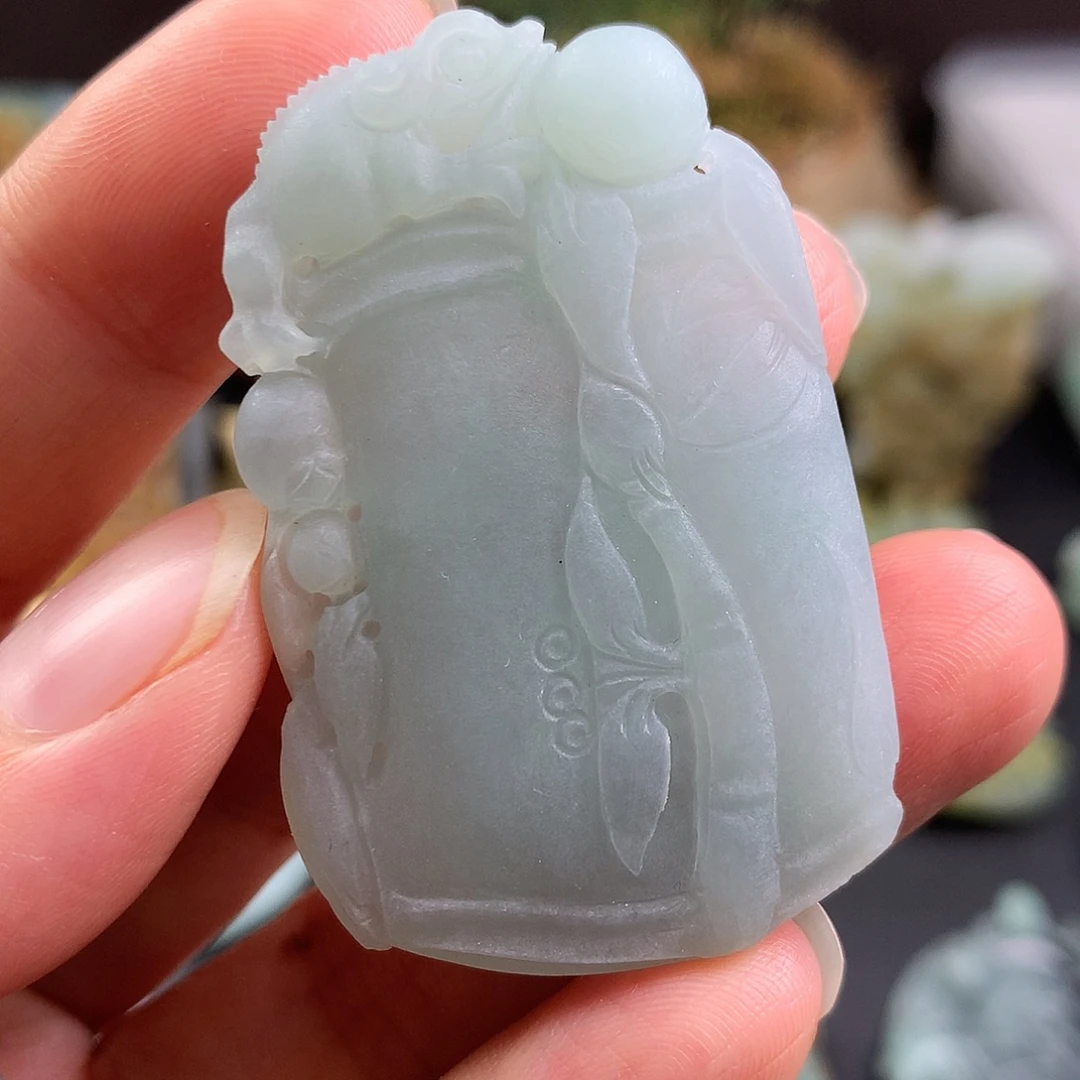 未镶嵌定制翡翠竹