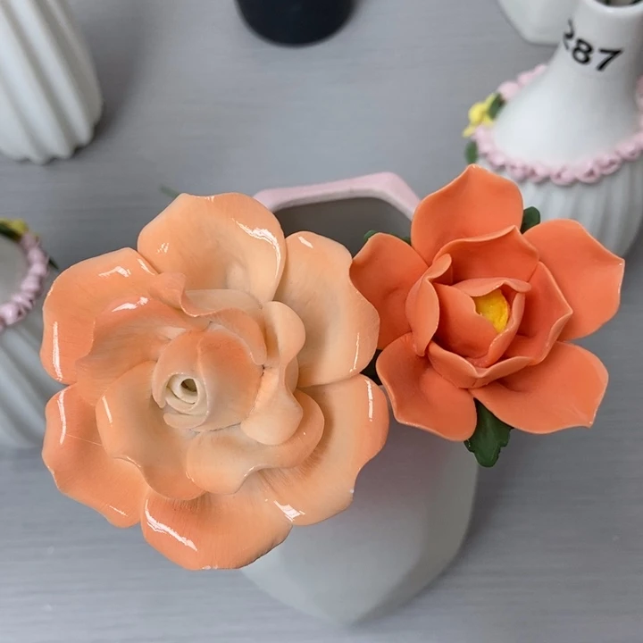 陶瓷手工制作陶瓷花
