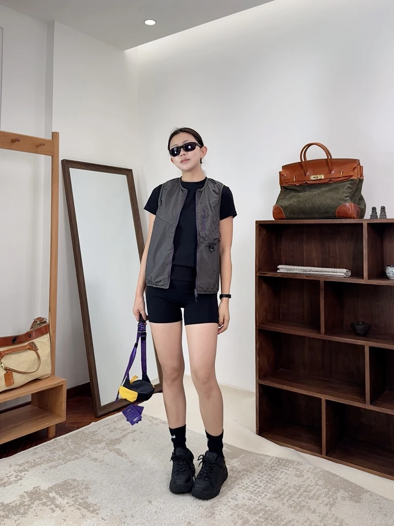 小众设计潮牌买手店男女同款设计师SH 多功能户外拼色马甲N106