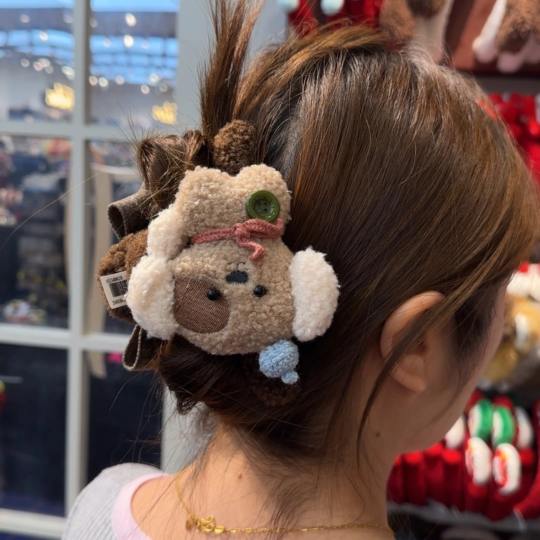 布艺铁合金小狗抓夹