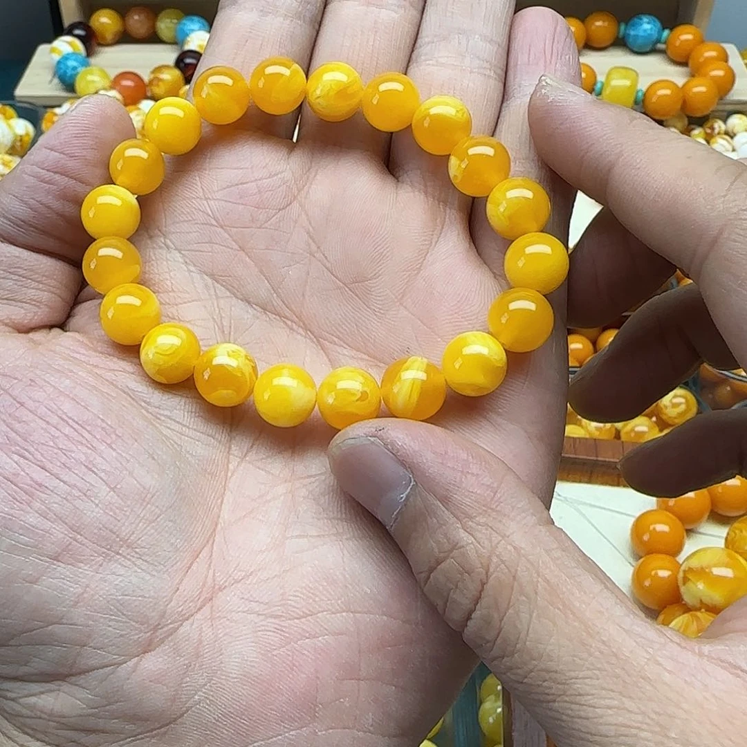 S***树脂非金属精品老蜡色素串搭配一条