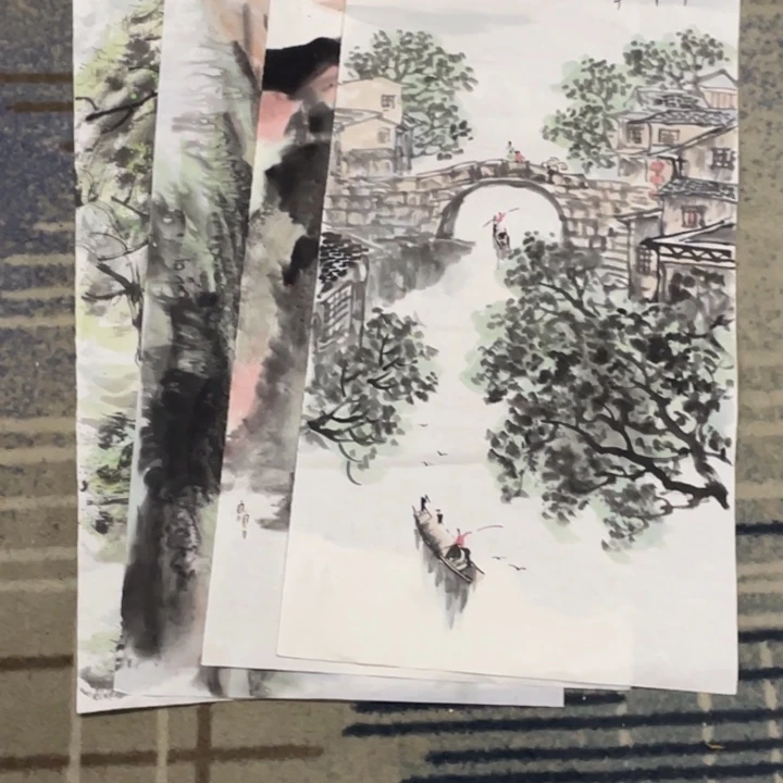 国画老*文四尺四开作品11111
