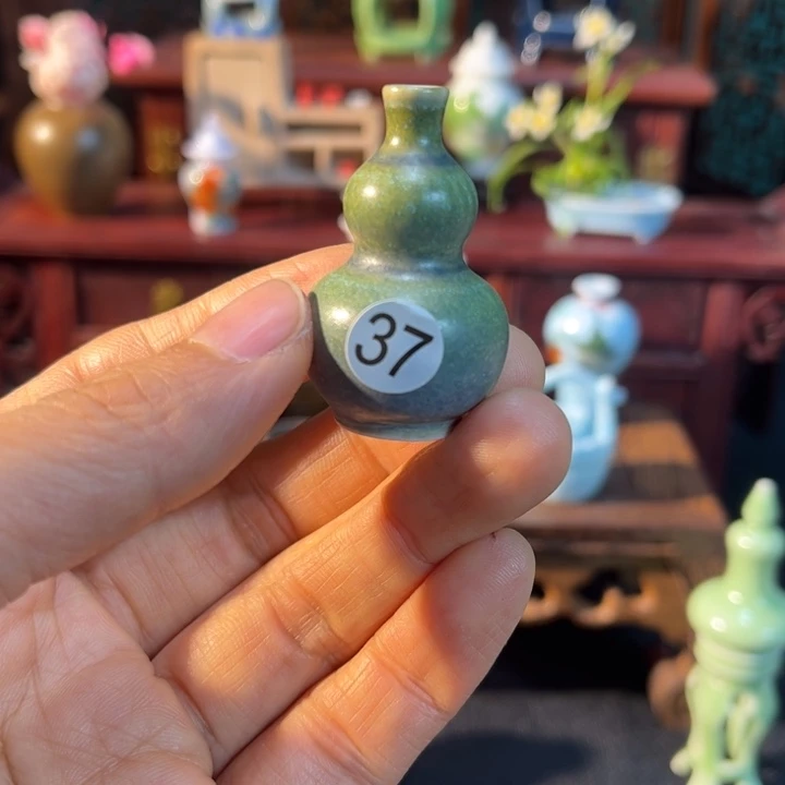 摆件微陶老王迷你花瓶