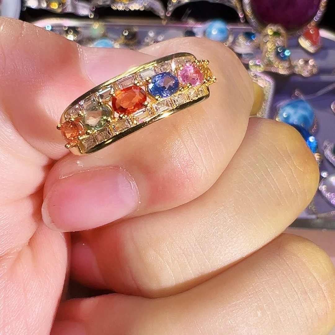 银S925镶嵌珠宝奇石蓝宝石