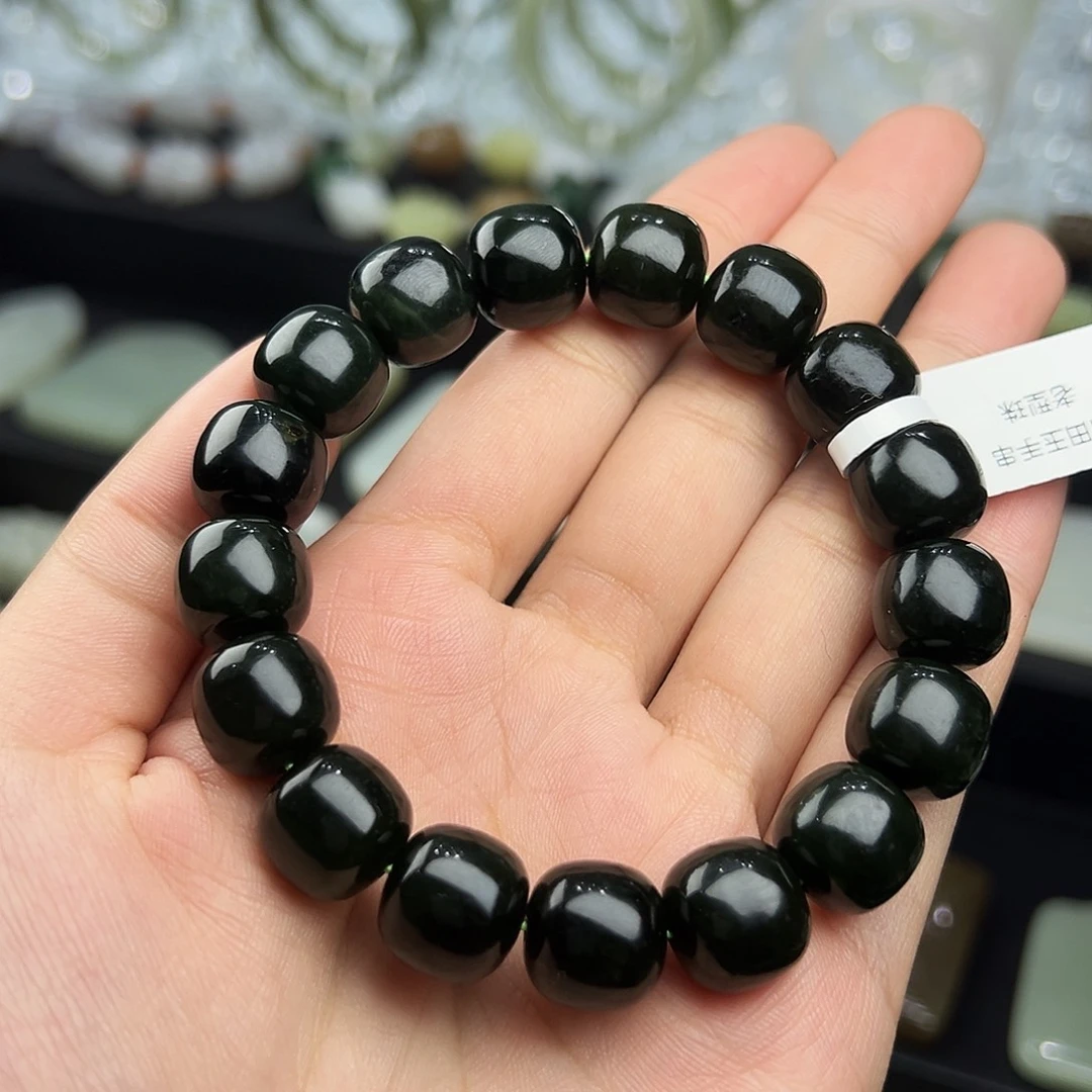 未镶嵌手链和田玉卡12*13