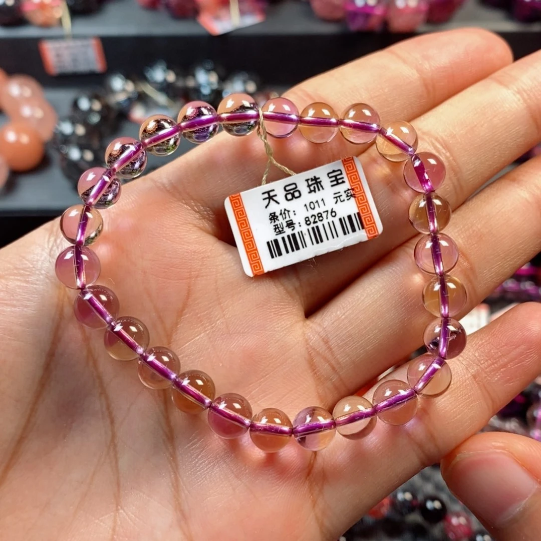 水晶手链未镶嵌紫黄晶82876