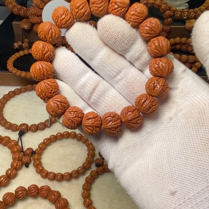 手串桃核秦岭龙纹桃核