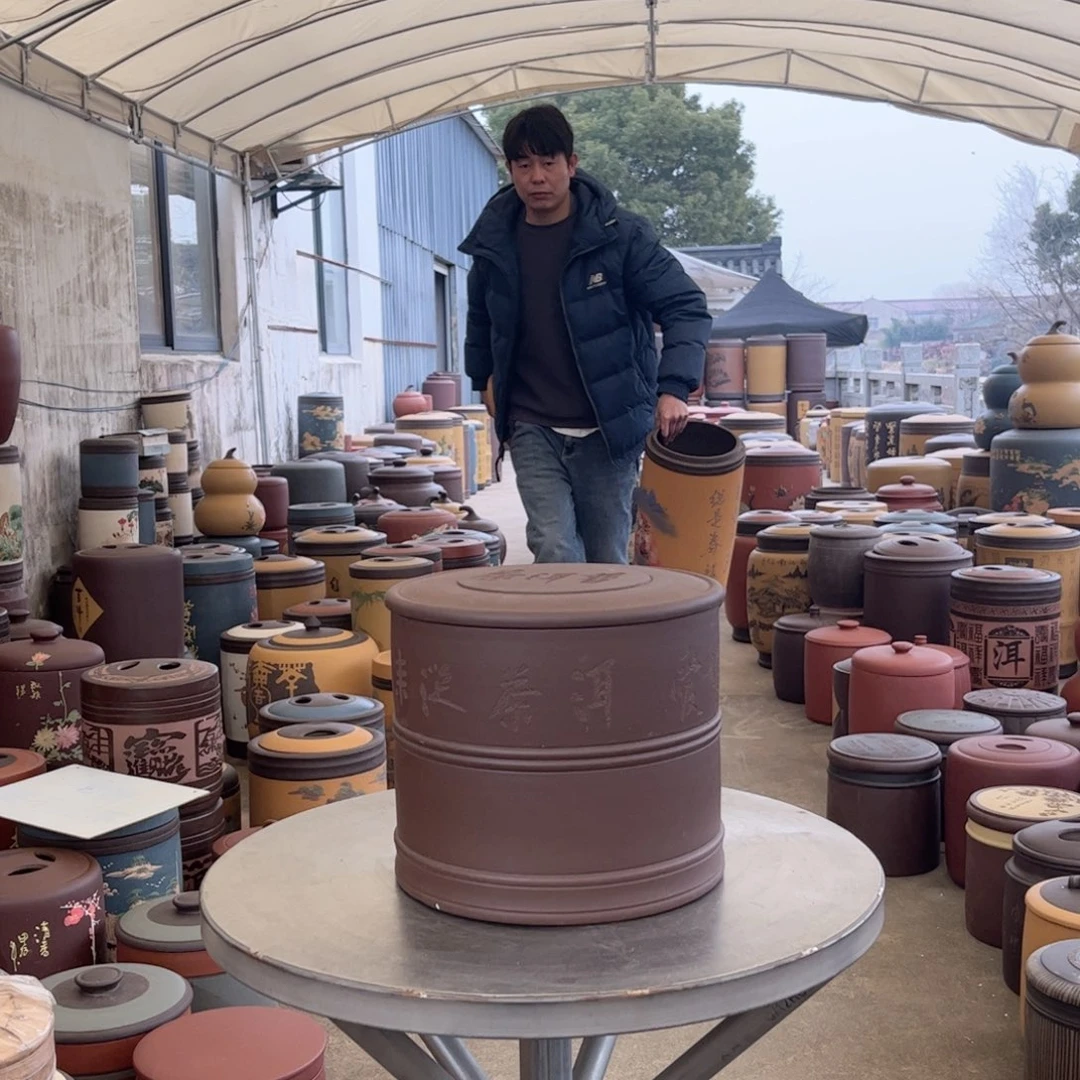 紫砂茶叶罐8 饼茶叶罐