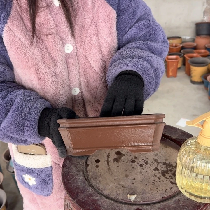 紫砂紫砂花盆口径