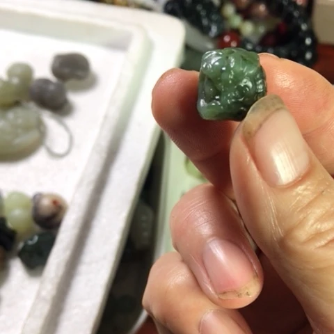 未镶嵌和田玉（碧玉）手机链