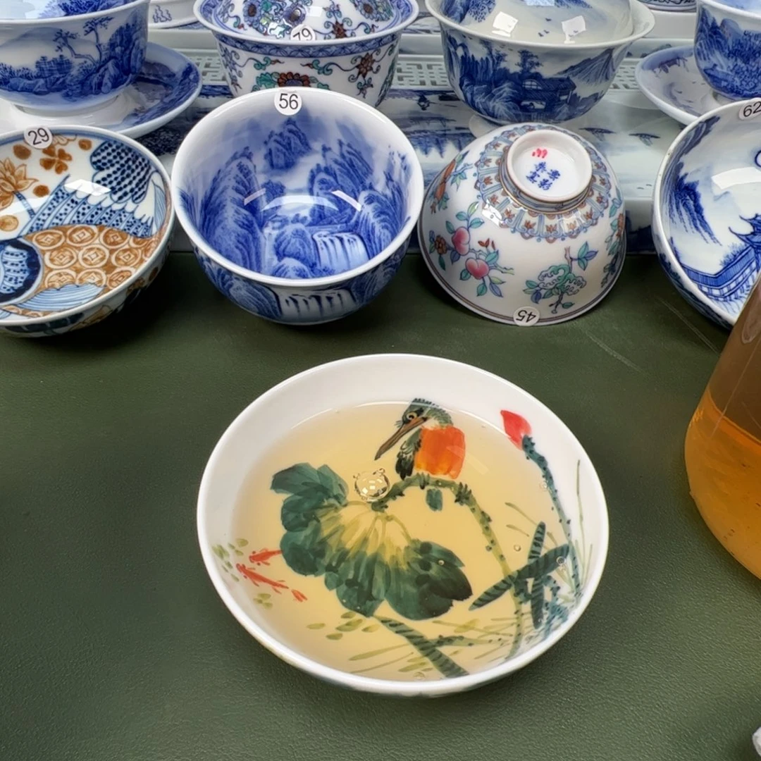 陶瓷景德镇纯手工纯手绘茶具木木55