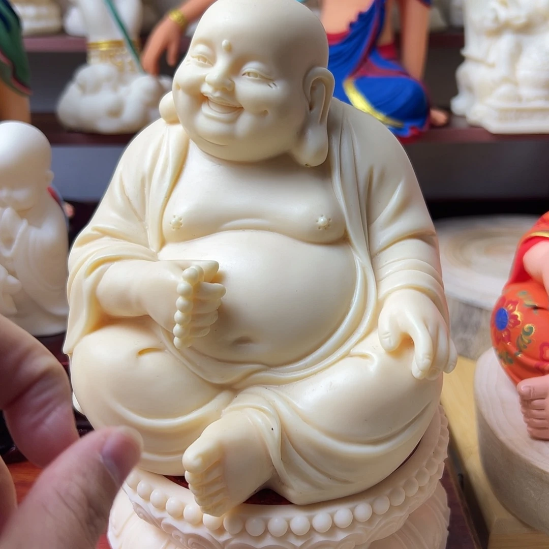 灵***步藤弥勒佛像➕底座莲花