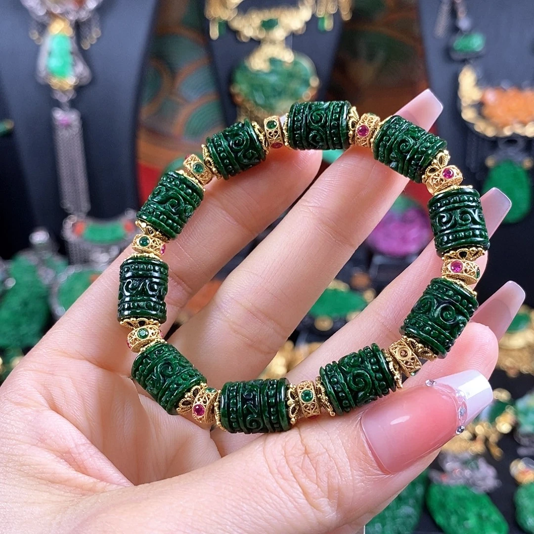 翡翠未镶嵌手链手链