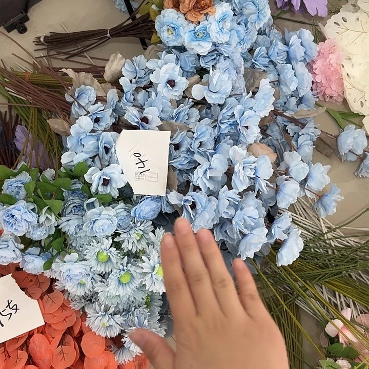 140支蓝色特价花 不要叶子
