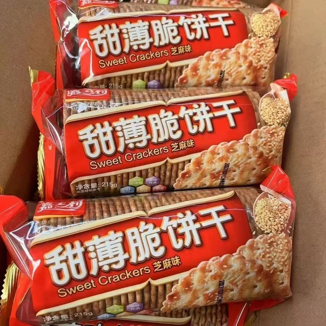 甜薄脆饼干芝麻味215g