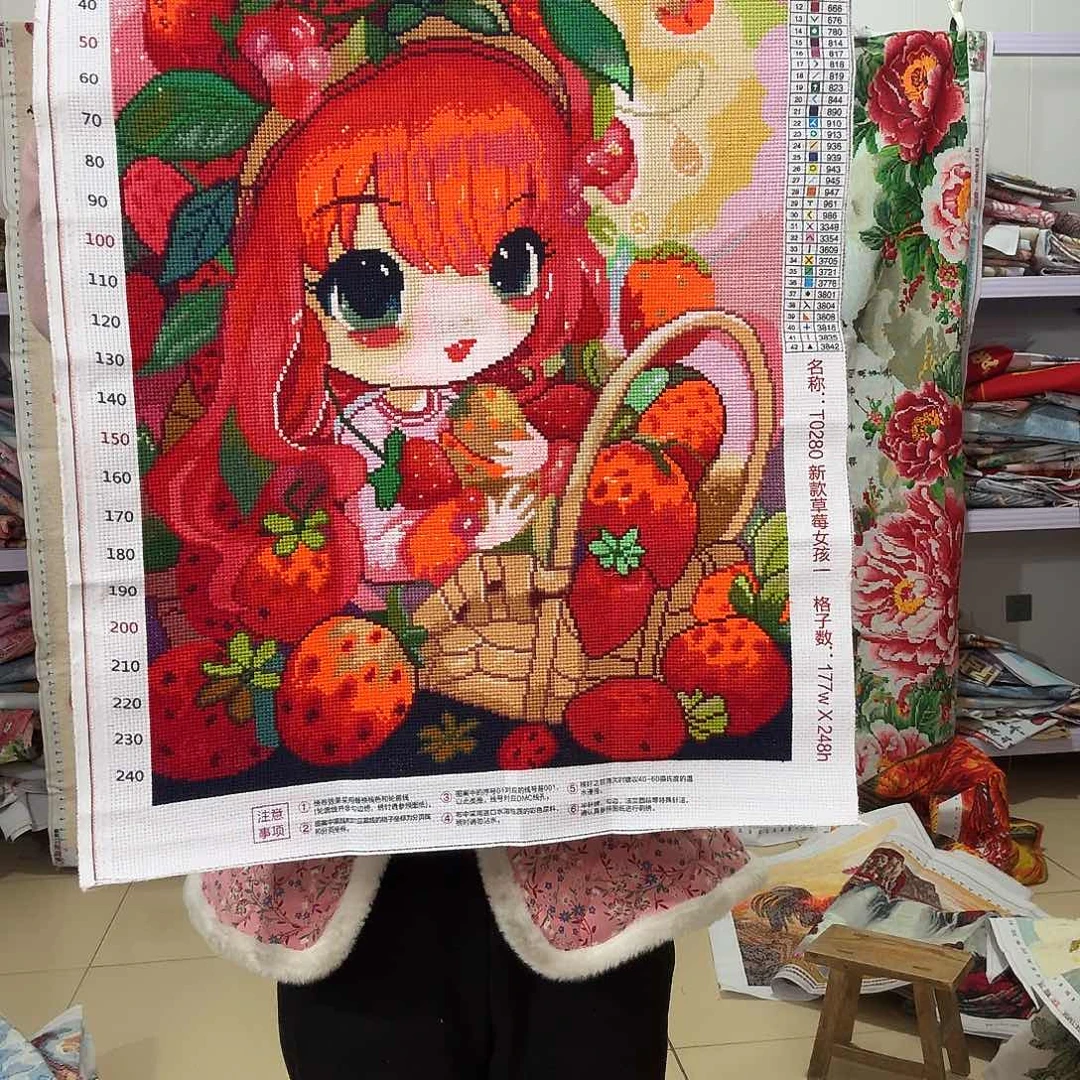 棉十字绣成品出售