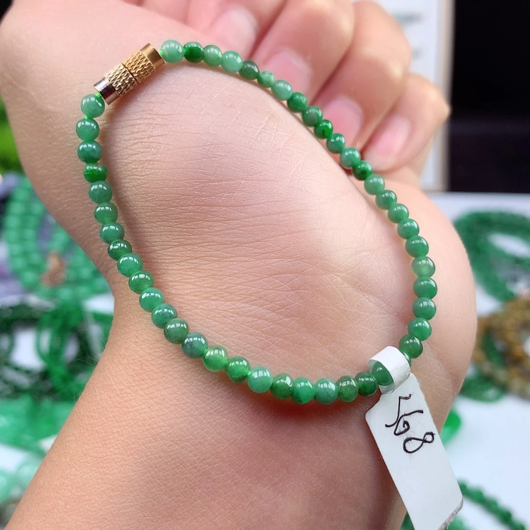 翡翠未镶嵌项链手串