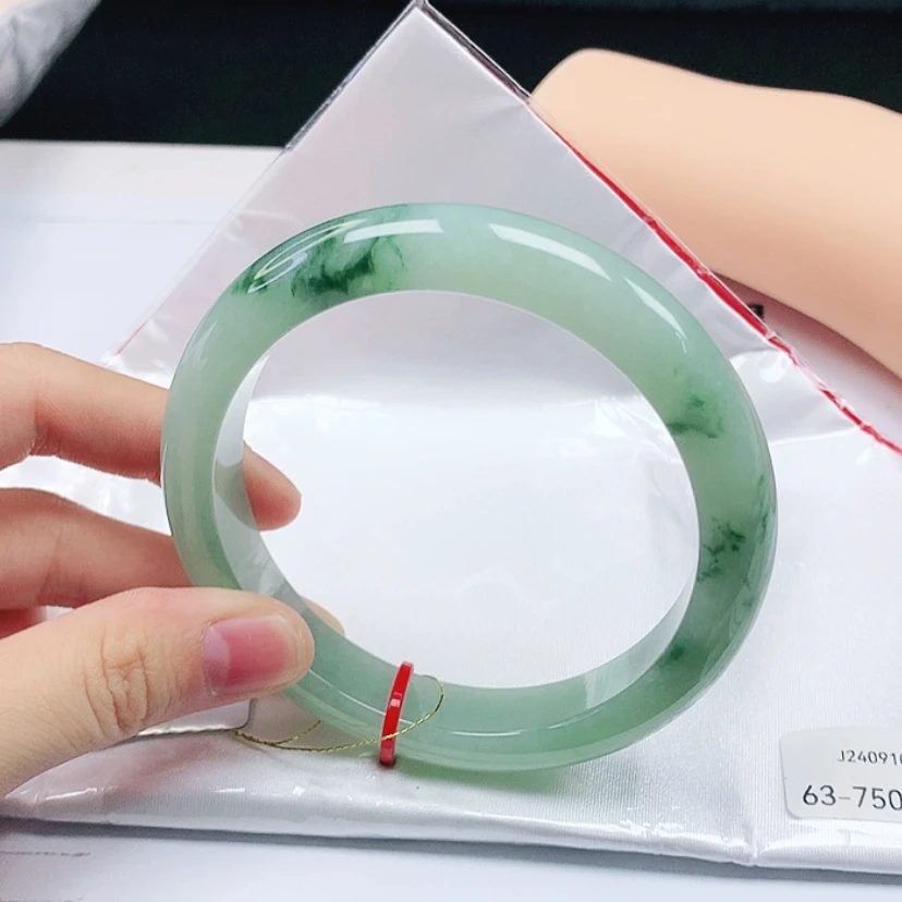 【闪购商品】翡翠手镯未镶嵌缅甸天然a货手镯63